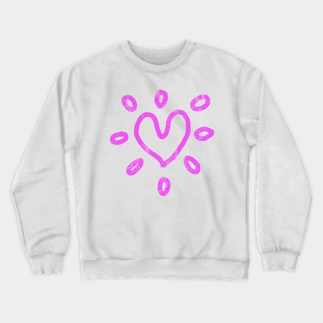 heart Crewneck Sweatshirt by Angel Rivas